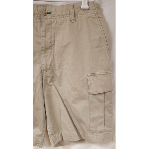 Tommy Hilfiger Mens 36 Beige Adjustable Waist Flat Front Cargo Shorts 10" Inseam - Picture 3 of 13